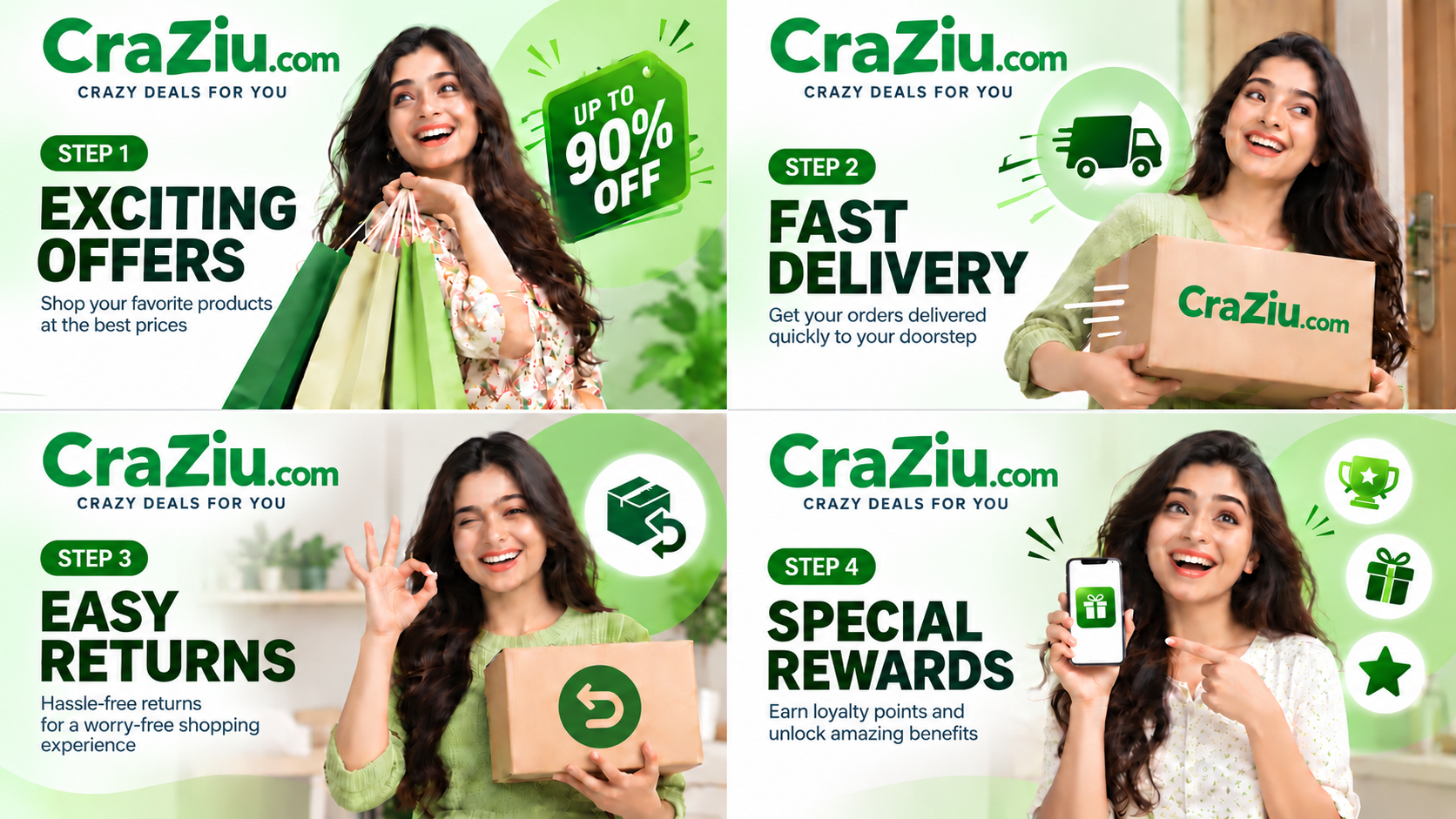 CraZiu shopping benefits